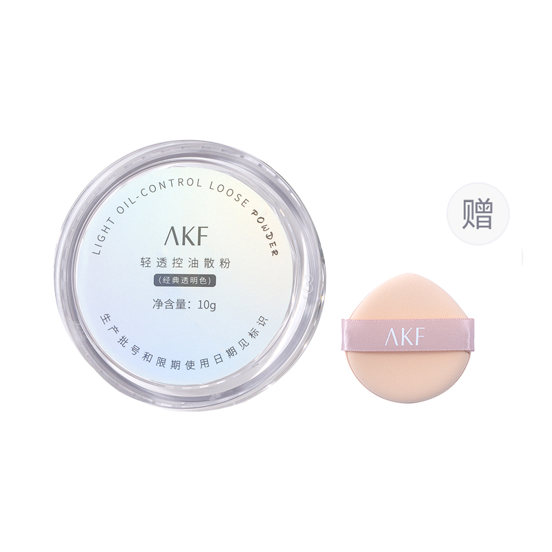 

Легкая и прозрачная рассыпчатая пудра для контроля жира без переноса 10г AKF