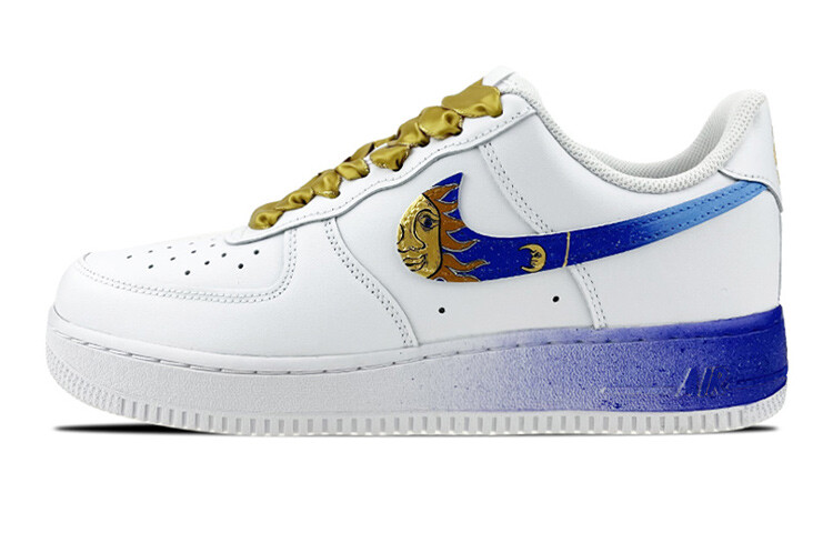 

Кроссовки Nike Air Force 1 Skateboard Shoes Women's Low-Top Purple/Gold