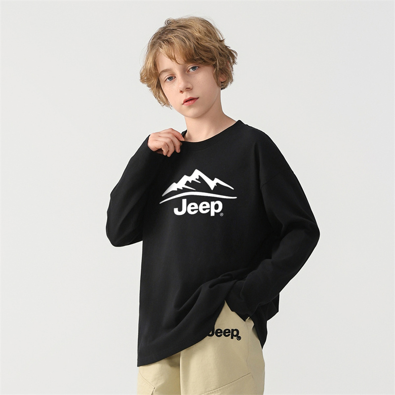 Футболка для начальной школы Jeep, черная — фото 3