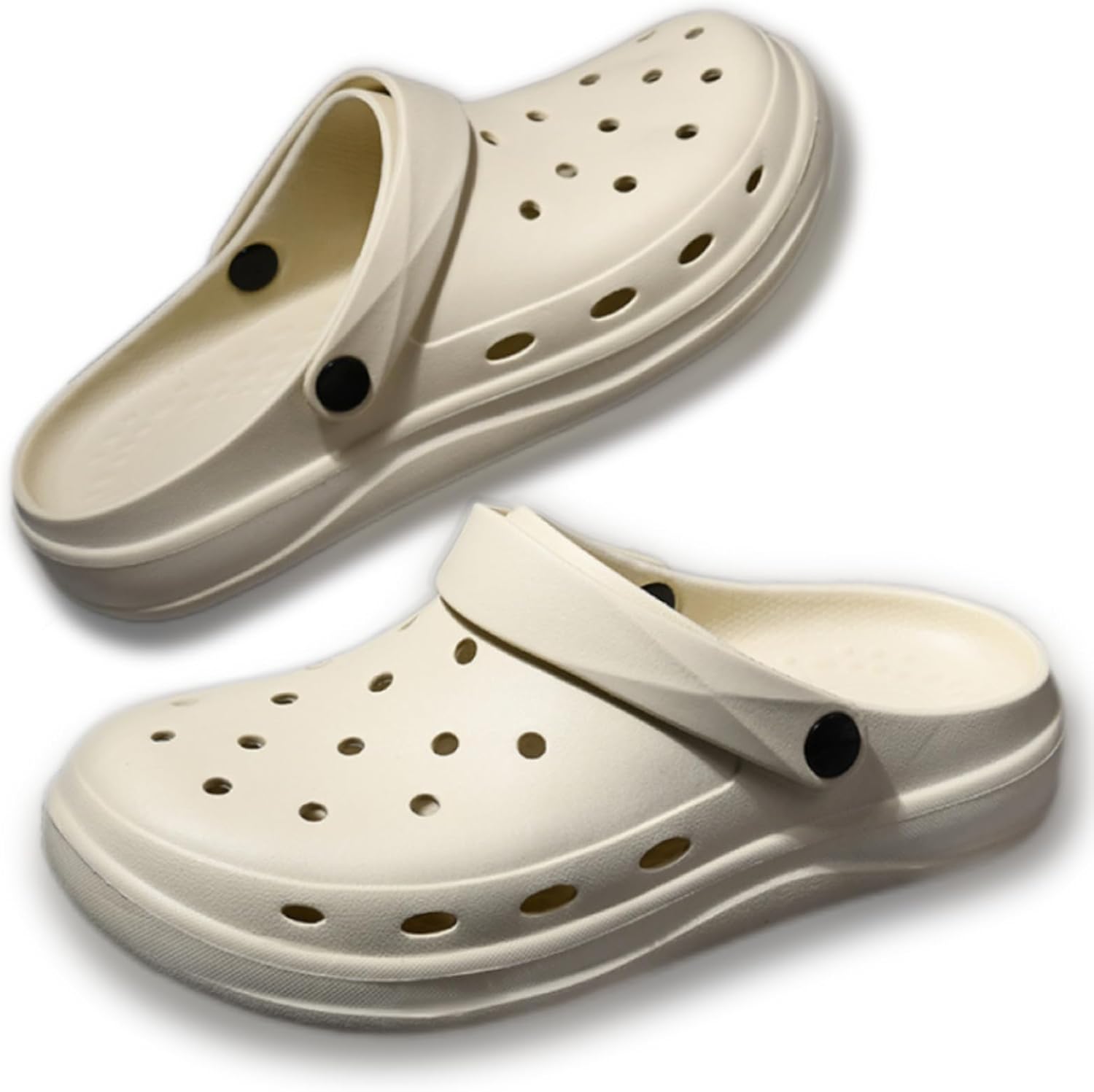 

Садовые сабо для женщин и мужчин с толстой подошвой, унисекс, легкие, быстро сохнущие, удобные, слипоны, водные туфли, пляжные шлепанцы, сандалии V Opxin, бежевый