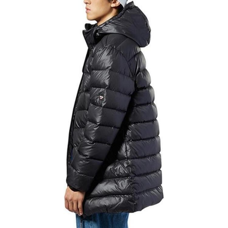 Куртка Reebok Down Long Padded Hooded, черный — фото 3