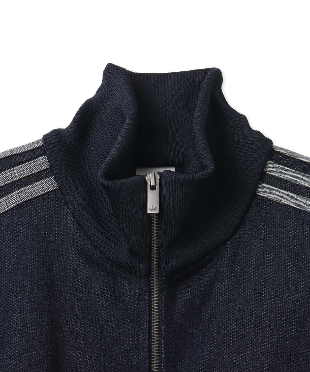 Куртка джинсовая Firebird Track Top adidas, цвет индиго — фото 4