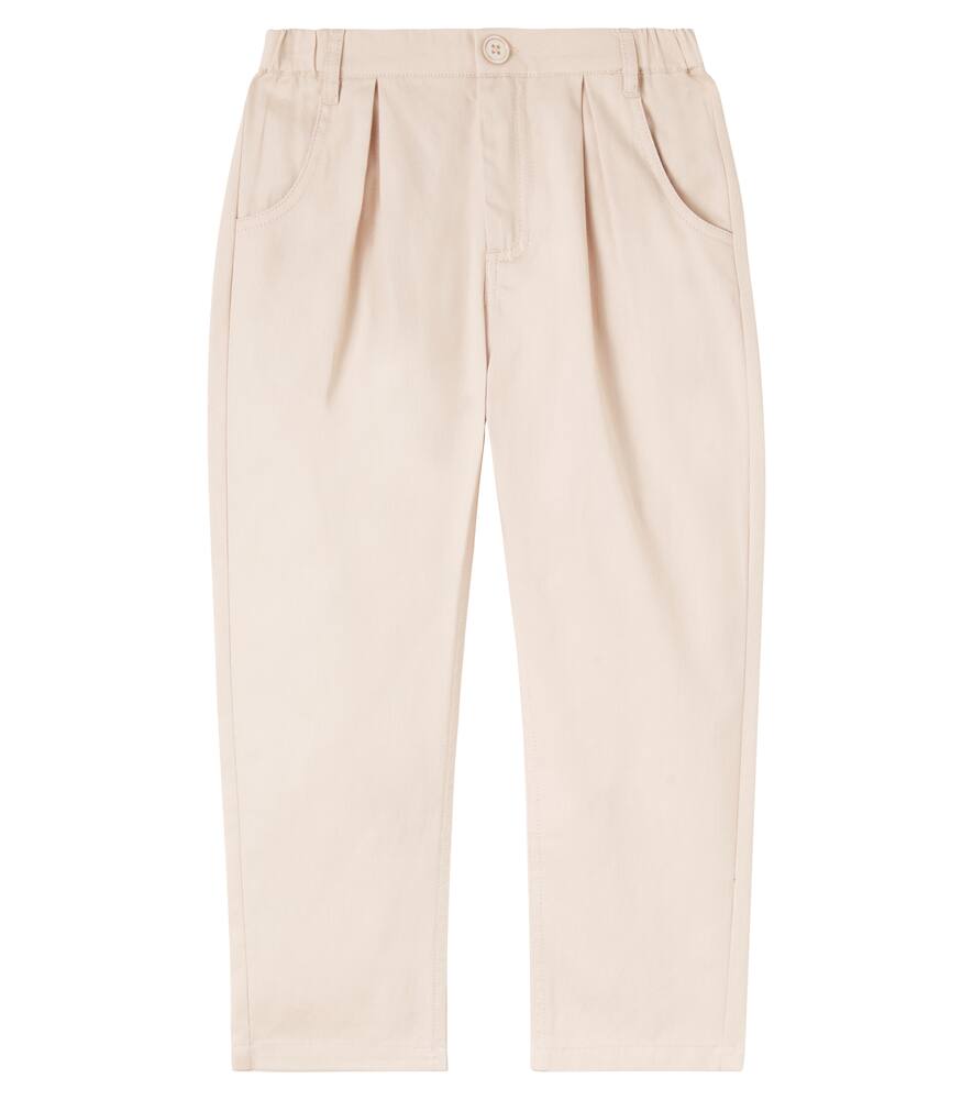 

Хлопковые брюки из твила Konges Sløjd, Oxford Tan