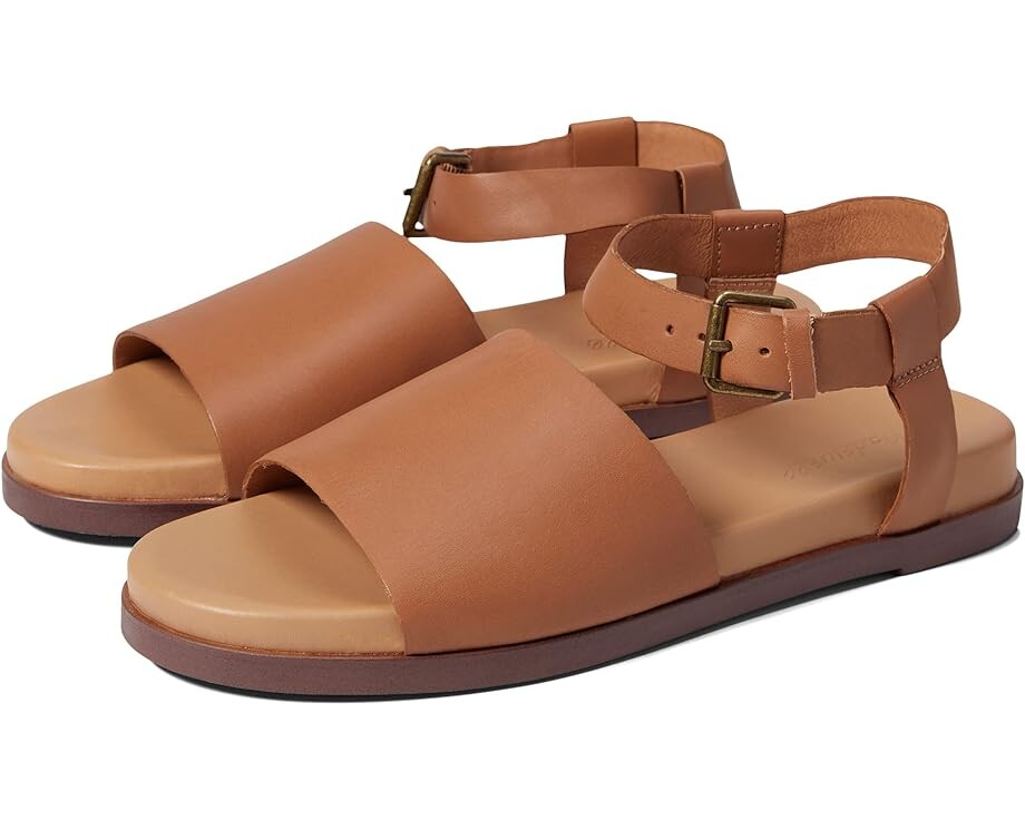 

Сандалии Madewell The Noelle Ankle-Strap Flat, цвет Warm Hickory