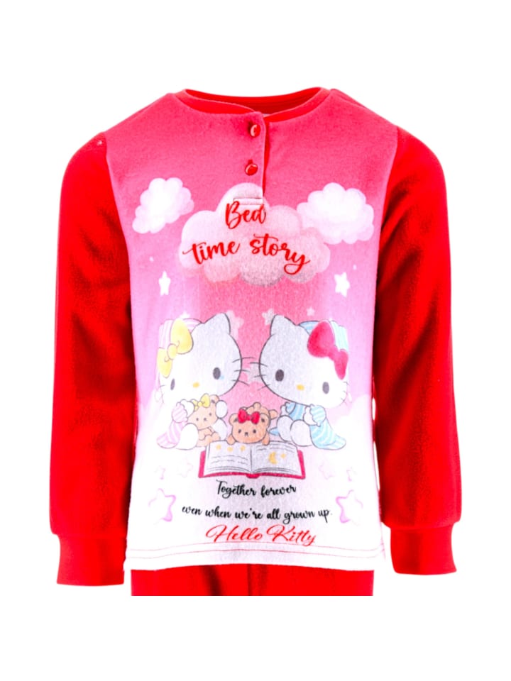Флисовая пижама Hello Kitty красного цвета — фото 2