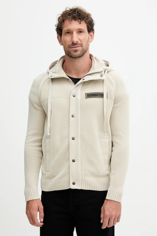 

Хлопковая толстовка Aeronautica Militare, бежевый