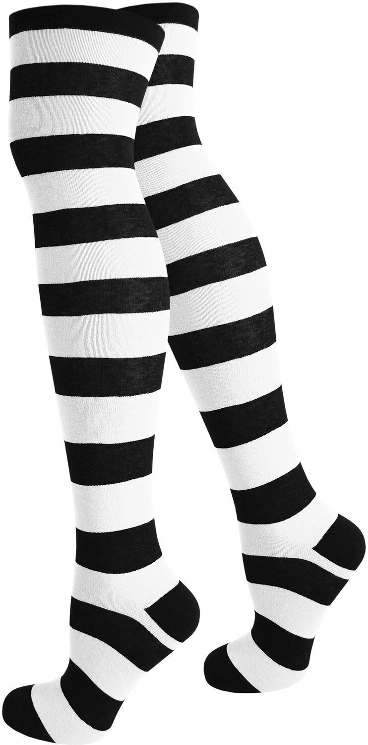 

Носки normani Overknees breite Ringel, черный