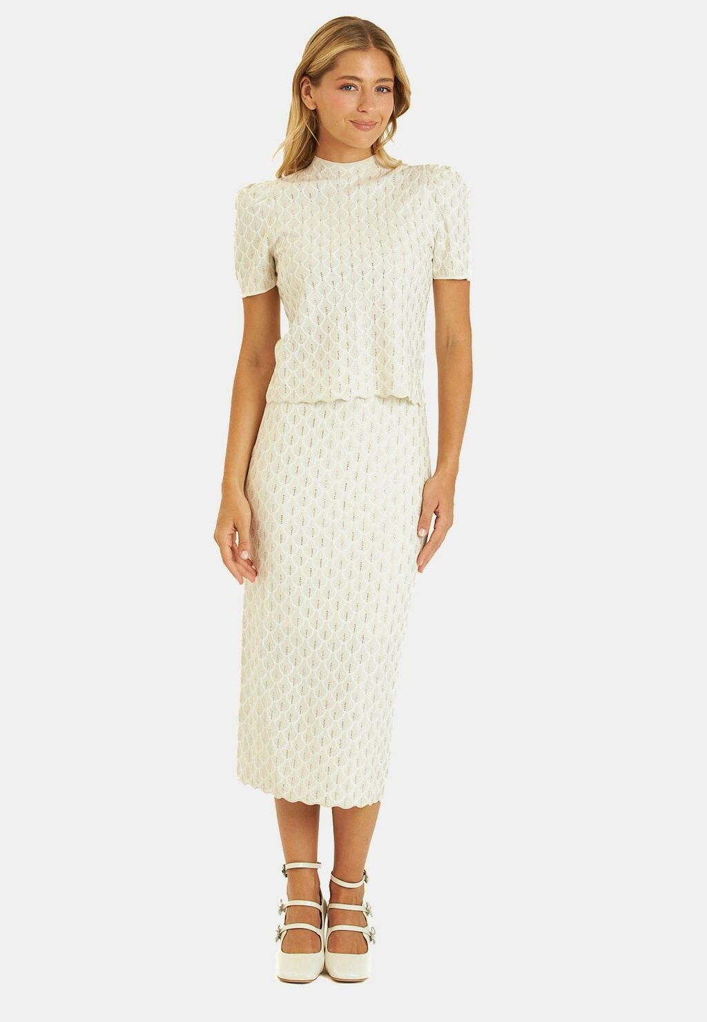 

Юбка-карандаш PUNTO DETALLES BRILLANTES Alma en Pena, бежевый