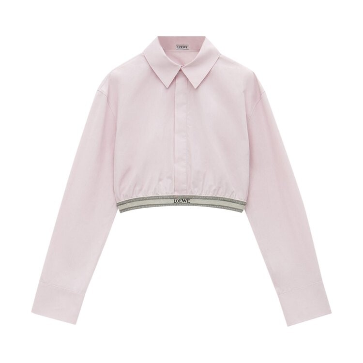 

Рубашка Loewe Cropped Shirt, цвет Baby Light Pink
