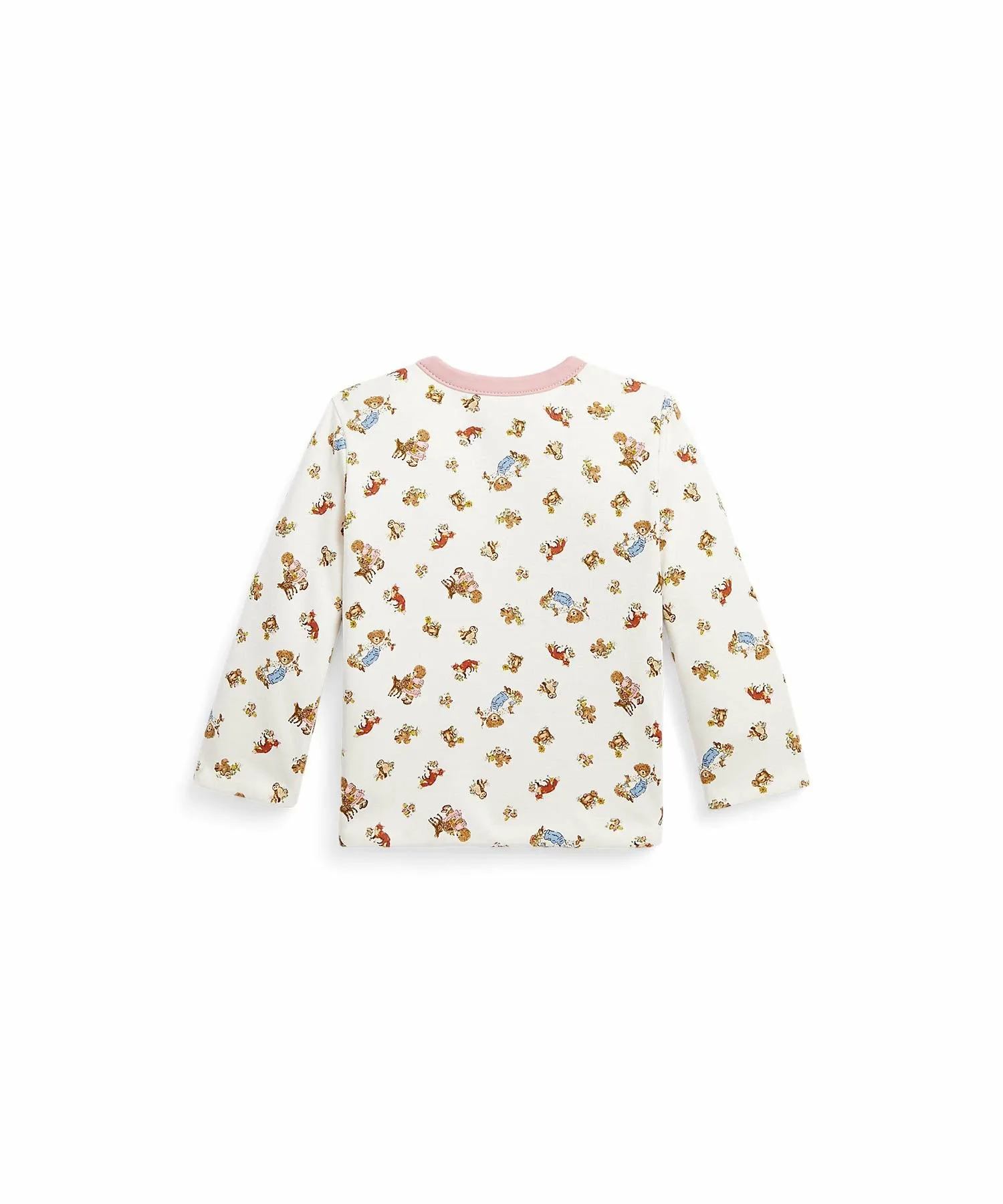 Двусторонняя хлопковая куртка Baby Polo Bear Polo Ralph Lauren, 650 Pink — фото 2