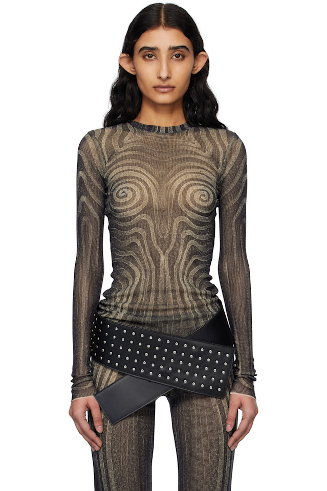 

Футболка Spirale Jean Paul Gaultier, черный