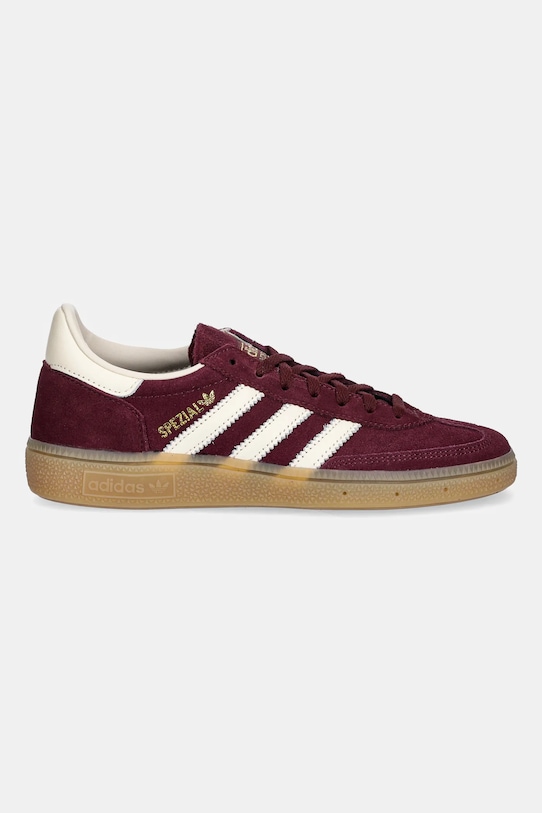 Замшевые кроссовки Handball Spezial Adidas Originals, бордовый — фото 2