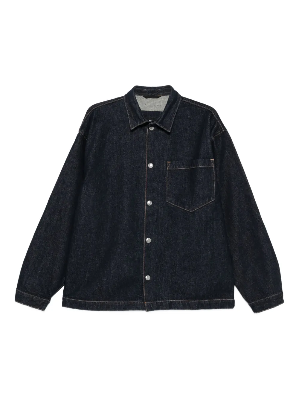 

Джинсовая рубашка на пуговицах 7 For All Mankind, синий