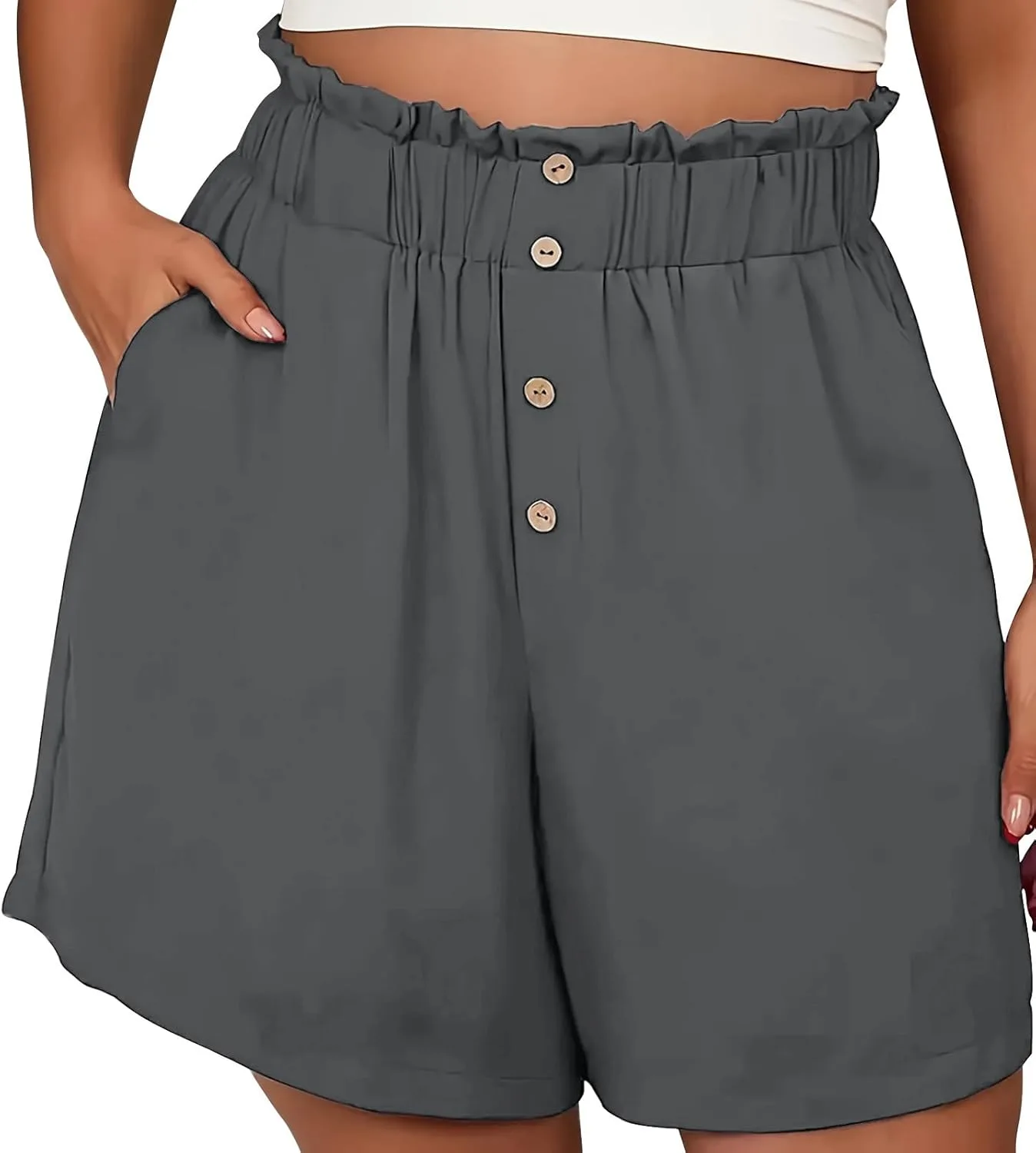 

Женские бермуды Bermuda с кружевом на высокой талии