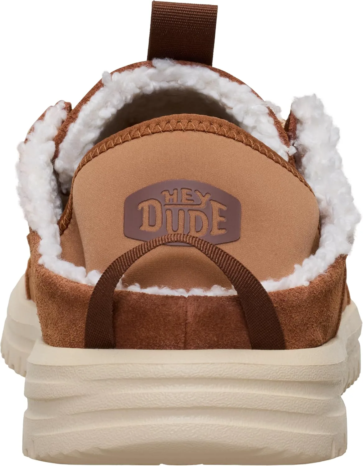 Мужские слипоны HEYDUDE Bradley Blipper из замши, коричневый/мультиколор — фото 3