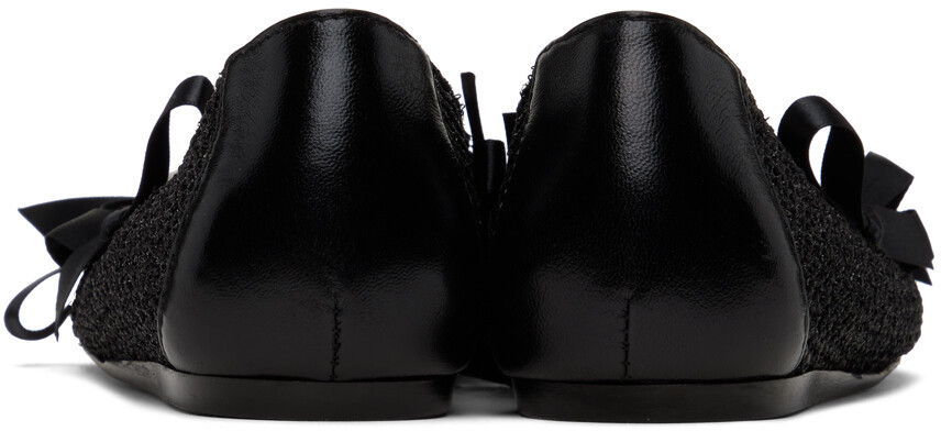 Балетки крючком с подвесками Black Bell Simone Rocha — фото 2