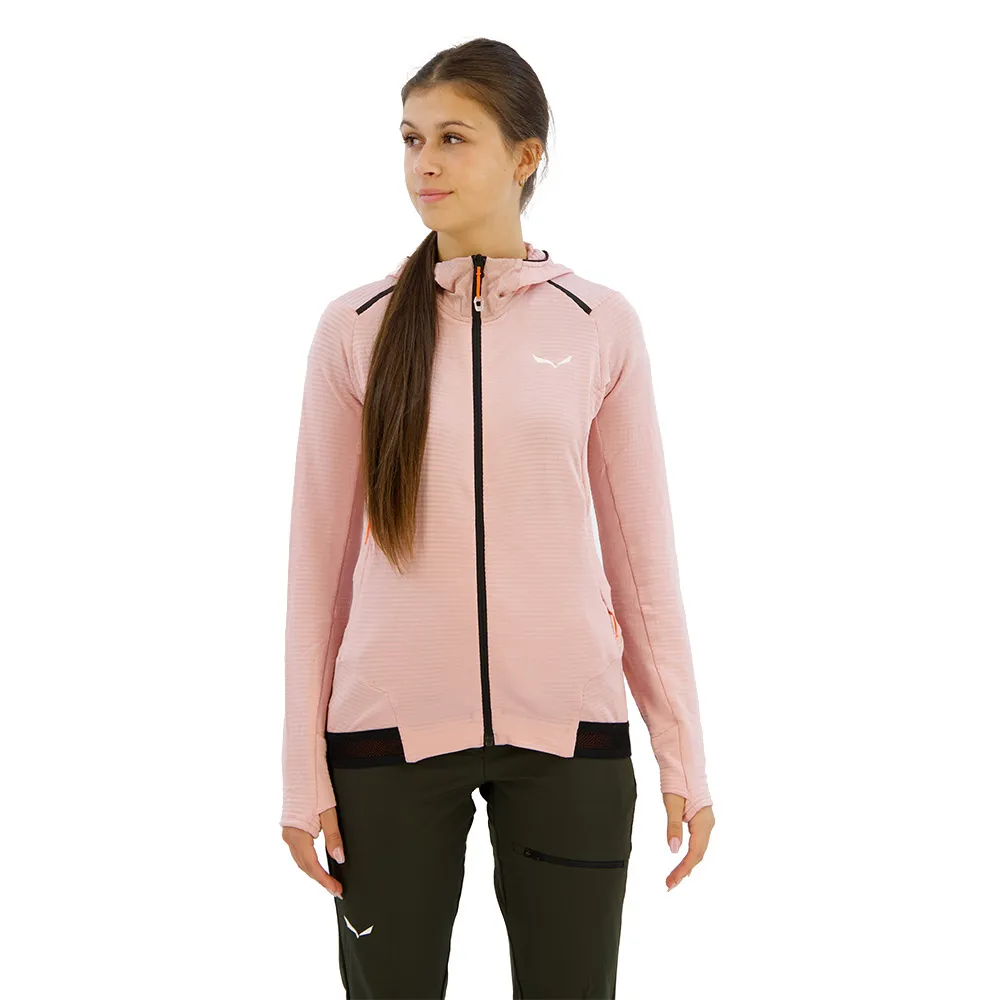 

Флис Salewa Pedroc PL HD full zip, розовый