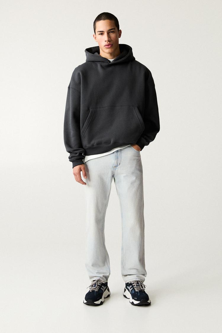 

Прямые винтажные джинсы Pull And Bear, индиго