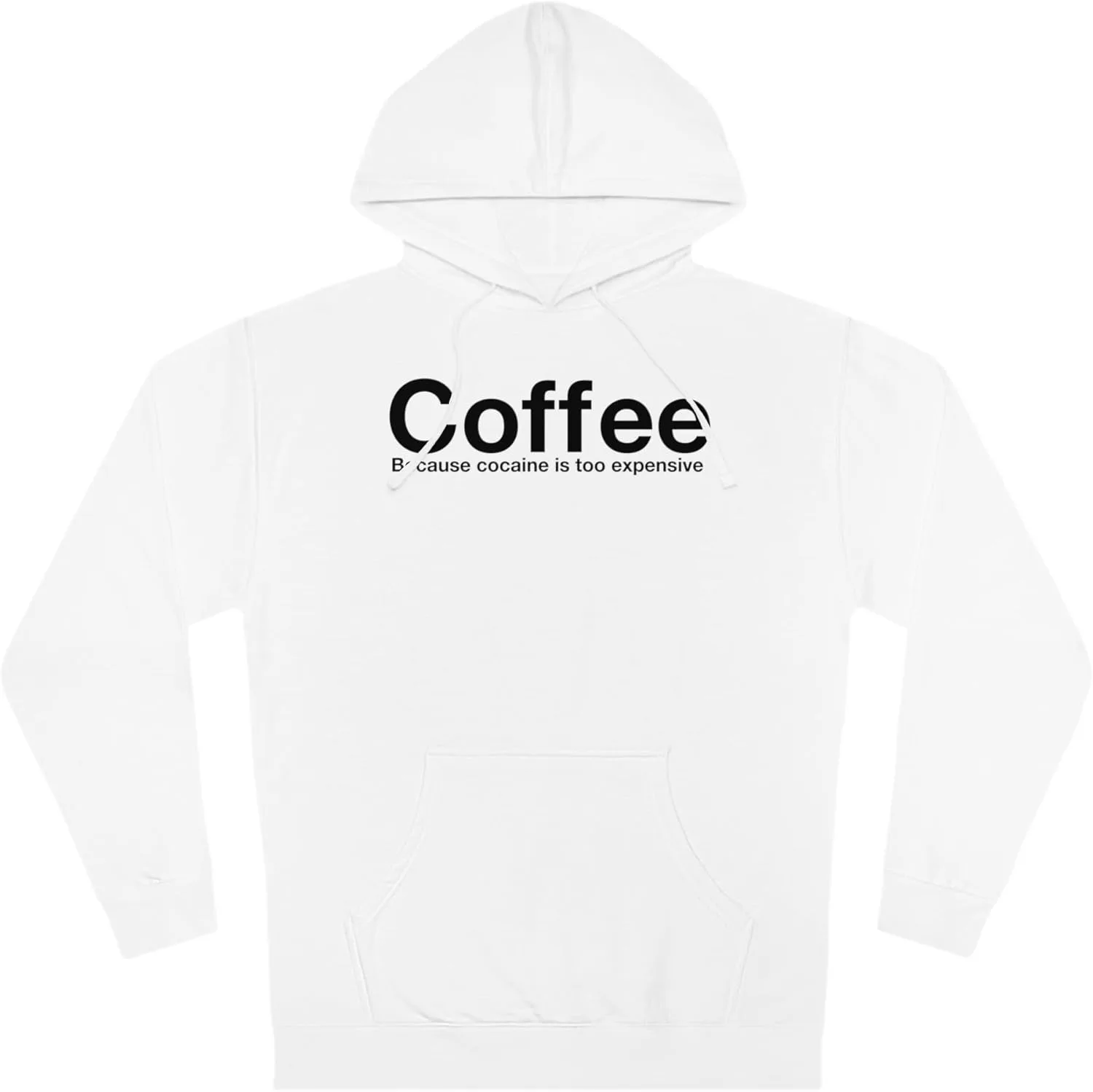 Толстовка Coffee Because Cocaine is to Expensive GENERIC, белый