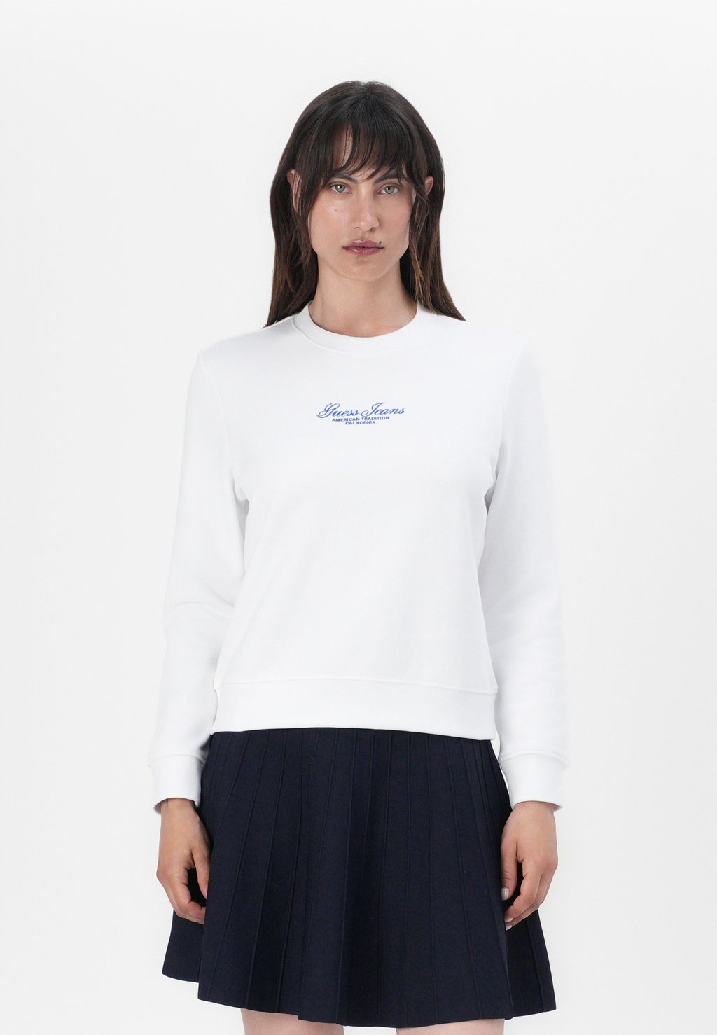 

Толстовка SCRIPT Guess Jeans, белый