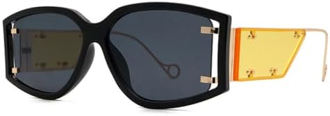 

Винтажные металлические квадратные солнцезащитные очки без оправы для мужчин и женщин, модные солнцезащитные очки UV400 в стиле ретро, ​​панк, для путешествий, C1, один размер MTZJH, One Color