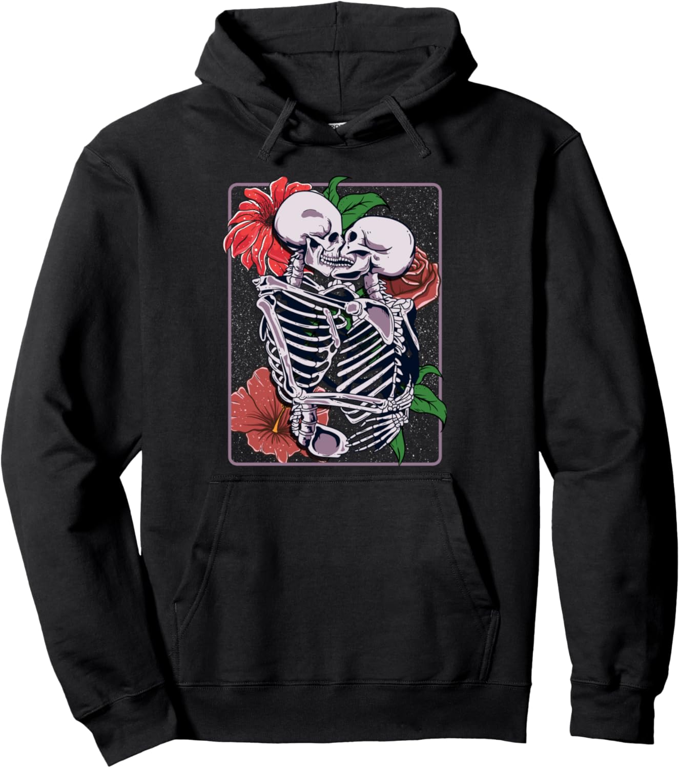

Толстовка в готическом стиле «Поцелуй скелета!» Tropic Tarot Art Apparel, черный