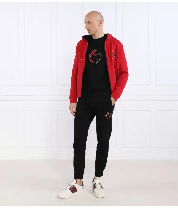 Толстовка regular fit Emporio Armani, черный — фото 2