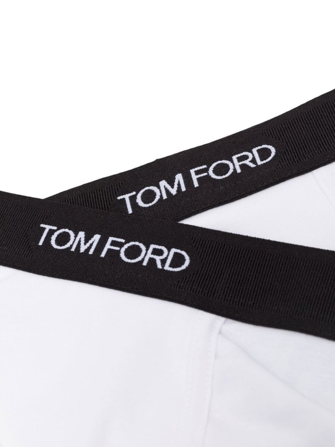 TOM FORD комплект из двух трусов-брифов с логотипом, белый — фото 4