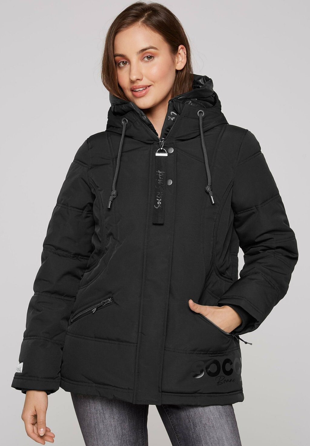 

Зимняя куртка STEPP MIT KAPUZEN-LAYERING Soccx, черный