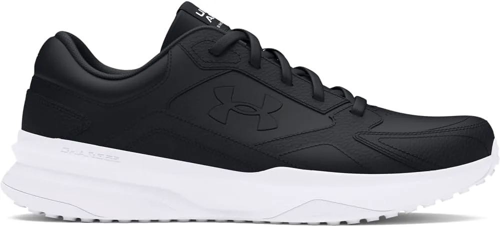 Мужская обувь Under Armour Edge из кожи, черно-белый — фото 2