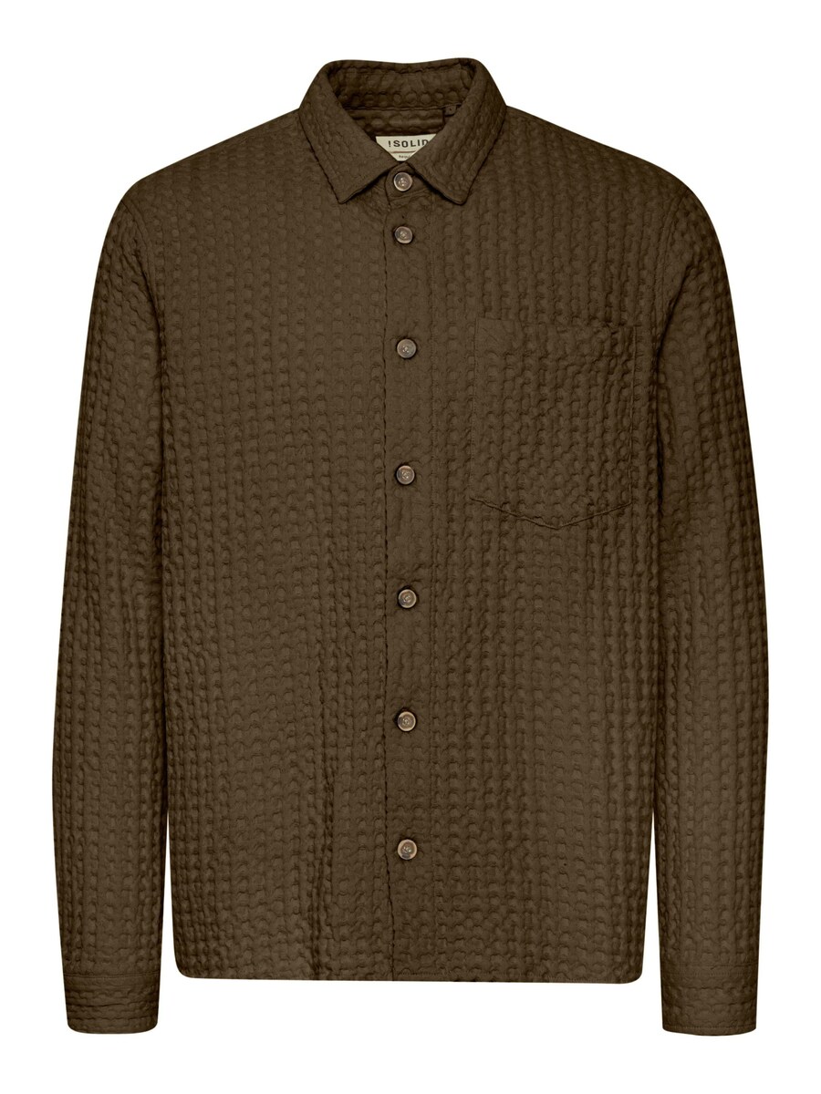 

Рубашка на пуговицах классического кроя !Solid Nelix, Dark brown