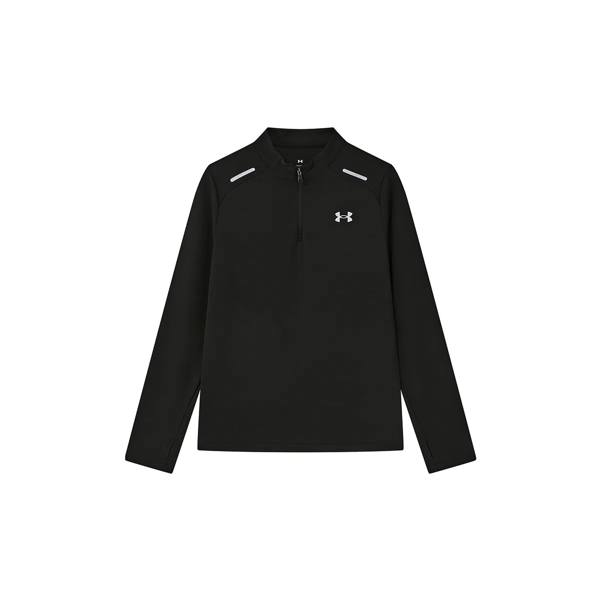 Футболка для детей Under Armour с воротником-стойкой Black