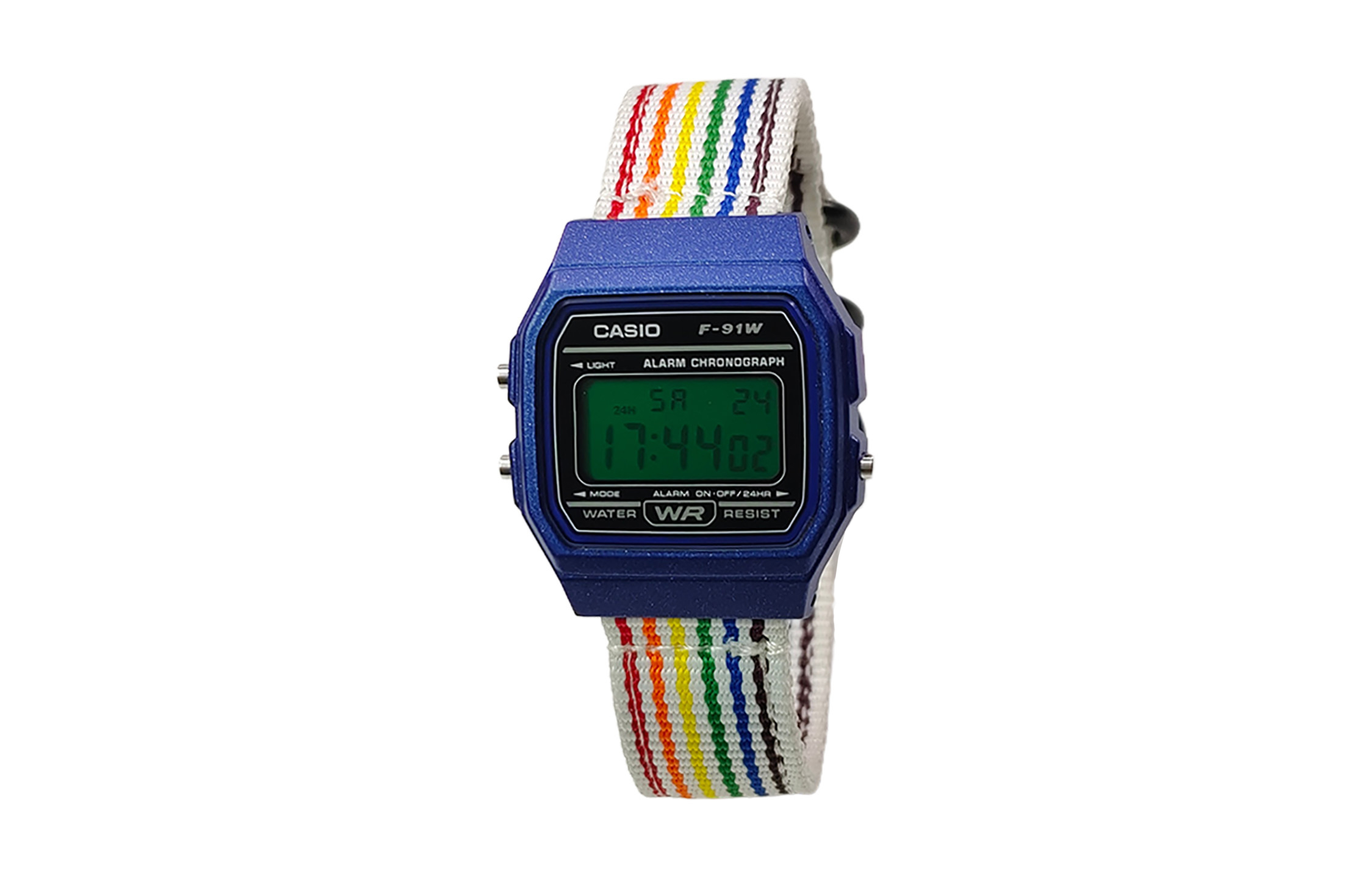 

CASIO Кварцевые часы унисекс с нейлоновым ремешком и черным циферблатом