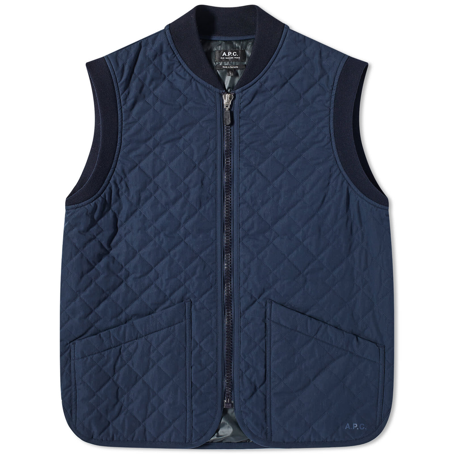 

Жилет A.P.C. Silas Quilted, темно-синий