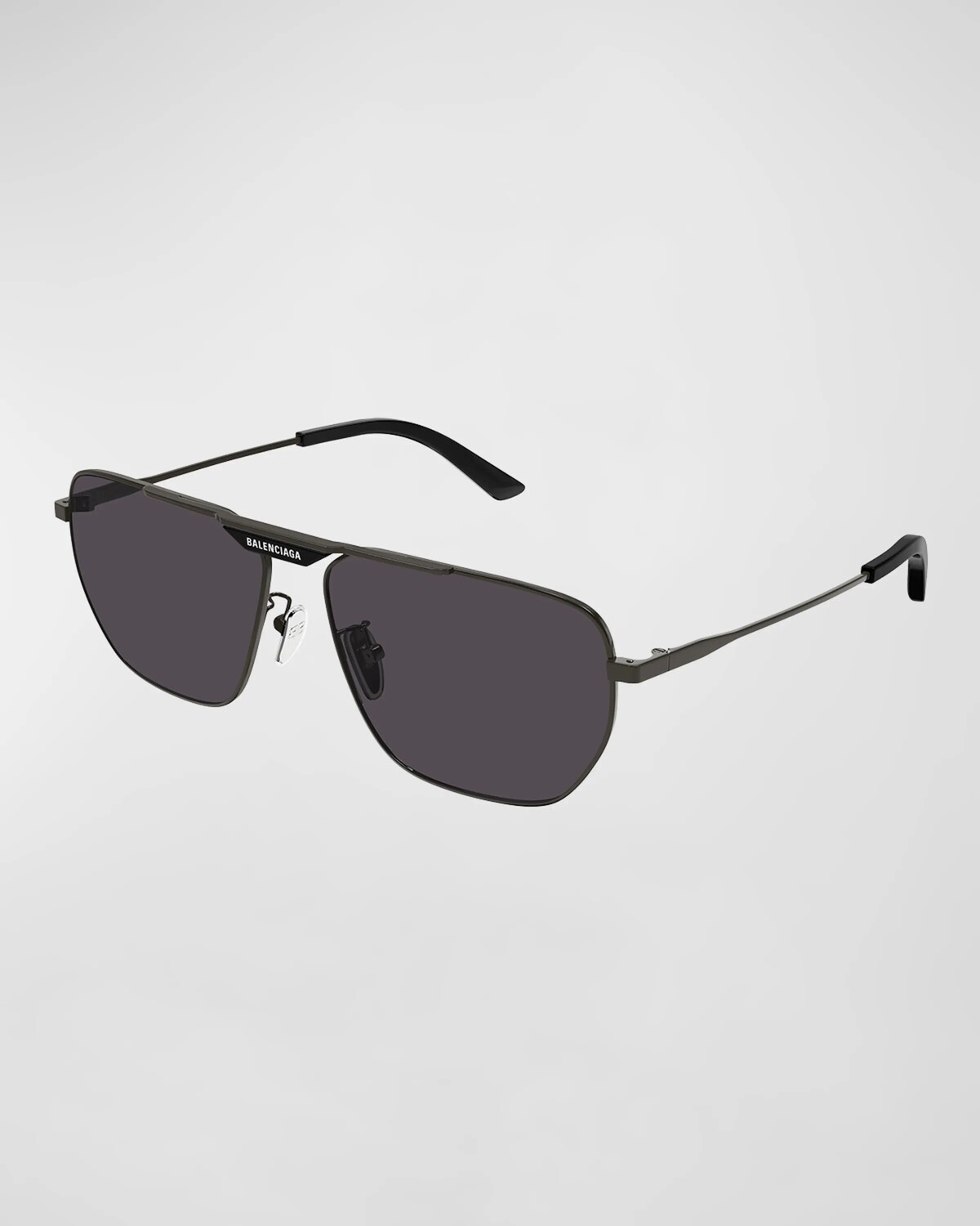 

Мужские солнцезащитные очки-авиаторы в металлическом корпусе BB0298SM Balenciaga, цвет Shiny Gun Metal