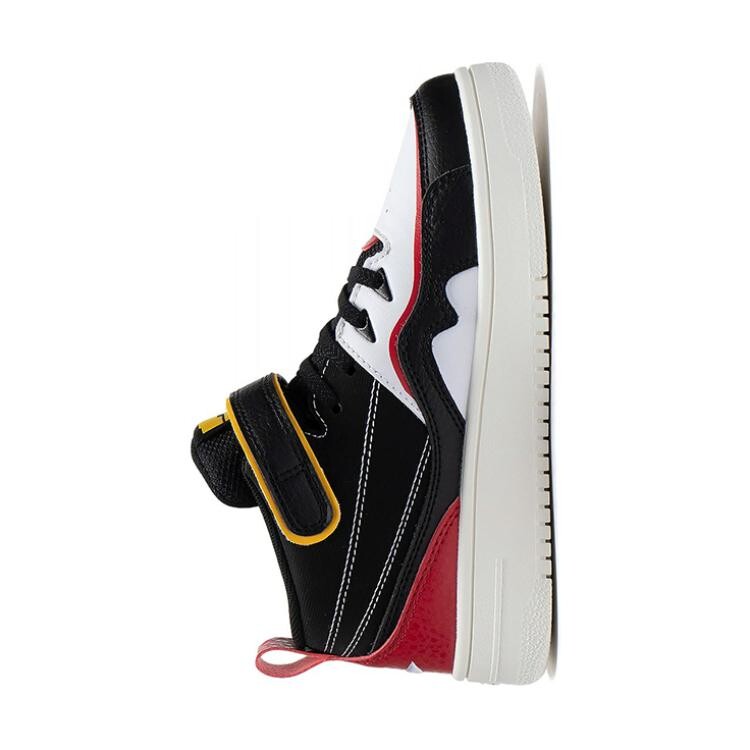 Кроссовки LINING YOUNG Kids Lifestyle Shoes GS Mid-top Black/Dark Obsidian/Total Orange — фото 4