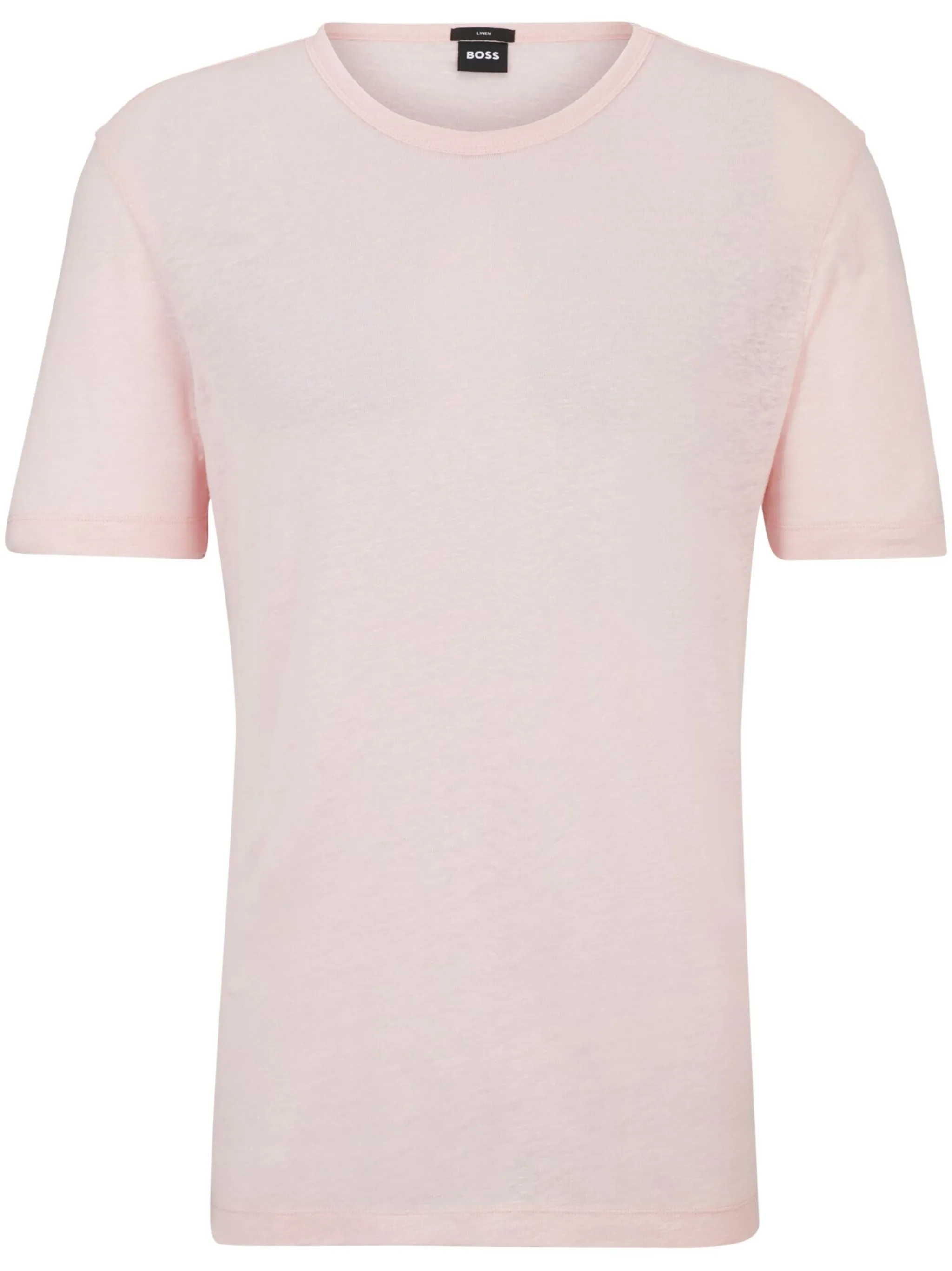 

Льняная футболка Boss, розовый