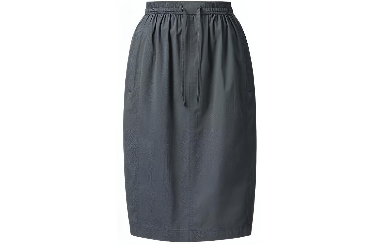 

UNIQLO Женская повседневная длинная юбка, цвет Asphalt Gray