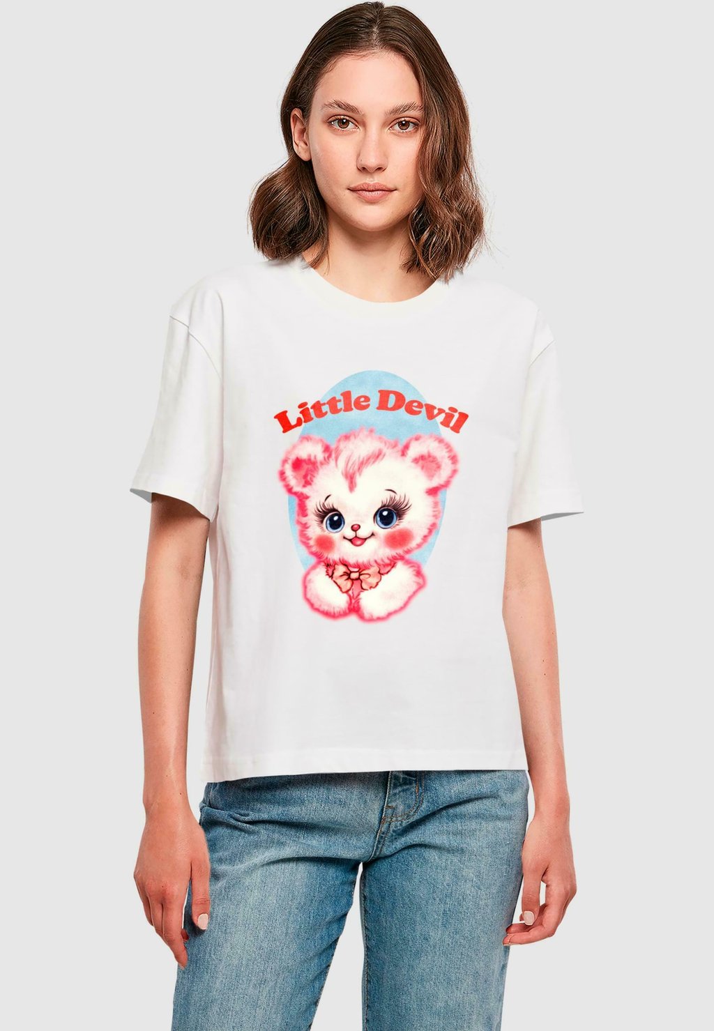 

Рубашка с принтом LITTLE DEVIL Mister Tee, белый