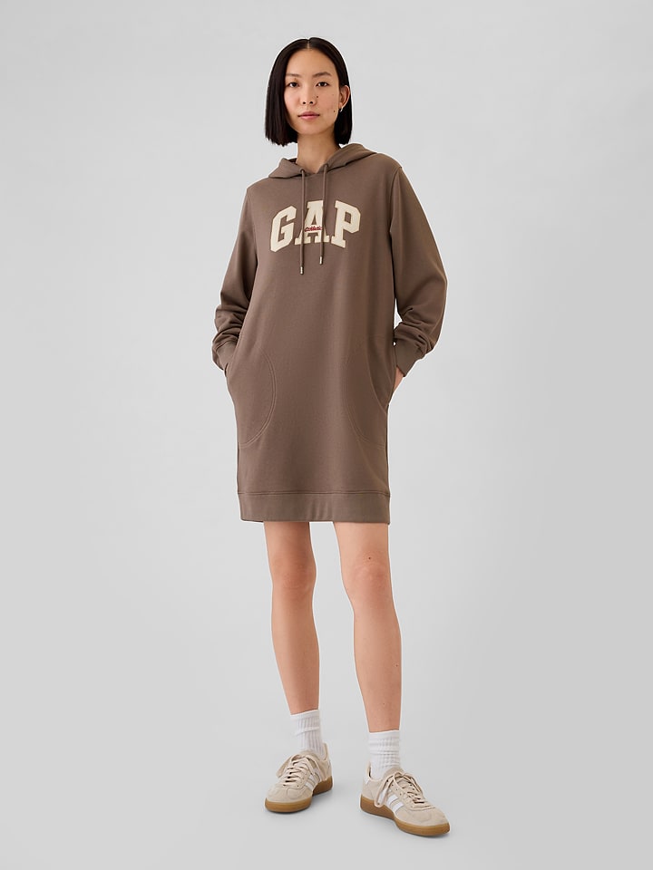 

Короткое платье GAP Sweat, коричневый