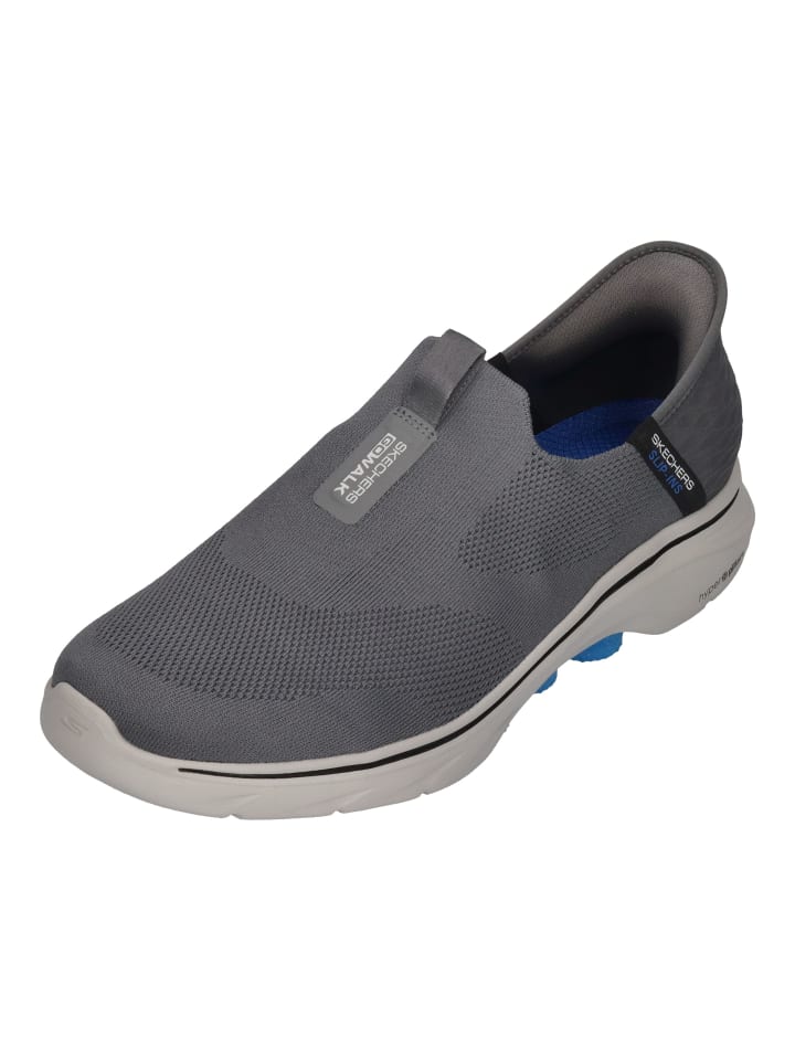 

Кроссовки на шнуровке Skechers, серый