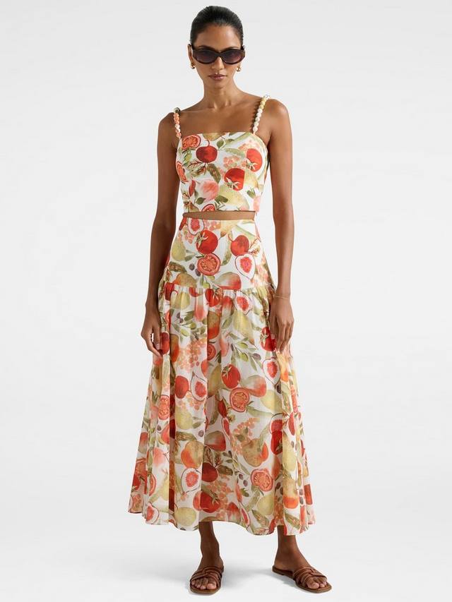 

Юбка миди Petite Flore с фруктовым принтом Forever New, Garden Co-ord