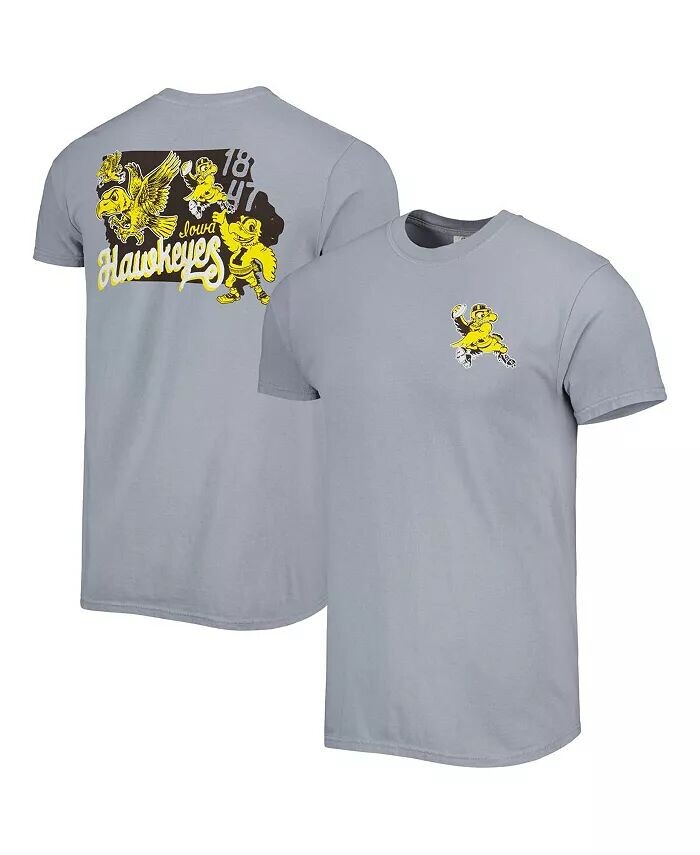 

Мужская графитовая футболка Iowa Hawkeyes Vault State Comfort Comfort Image One