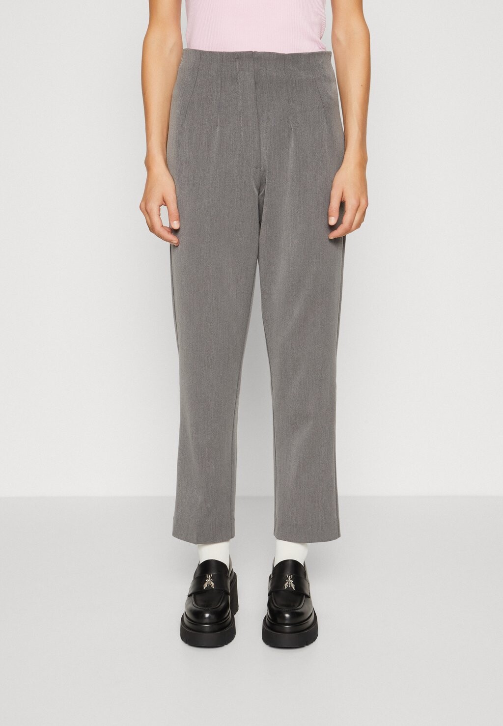 

Брюки SLFEMMA TAI TAPERED Selected Femme, средний серый меланж