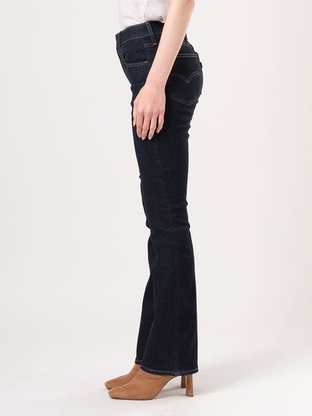 725 Высокие брюки-клеш, темно-синего цвета Levi's, Dark Indigo - Flat Finish — фото 2