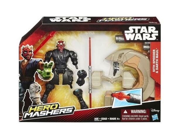 

Фигурки Hasbro, Star Wars, Mashers, Sith Speeder и Darth Maul, B3832