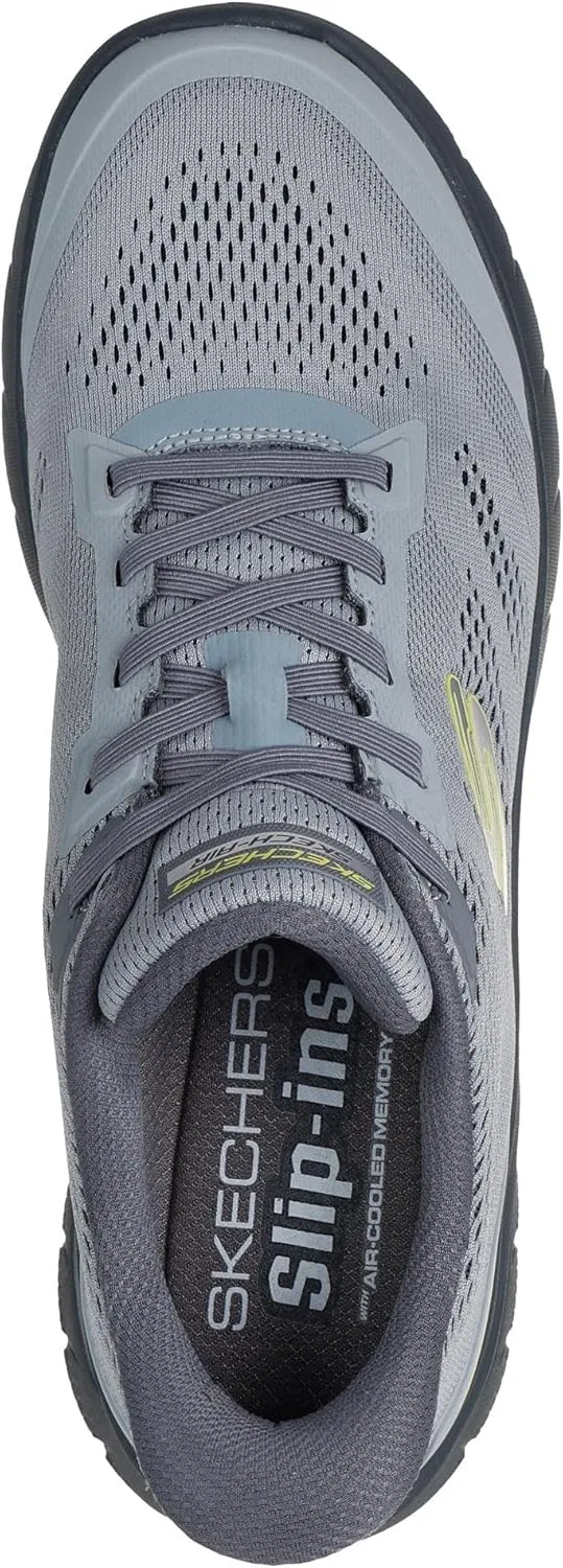 Мужские кроссовки Skechers Skech-Air Summits, Charcoal Lime Green — фото 3