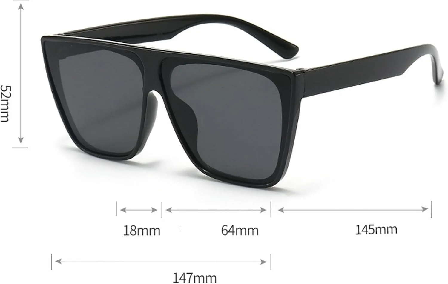 

Большие квадратные солнцезащитные очки для женщин, модные очки в крупной оправе, цельные солнцезащитные очки-маска, модные мужские солнцезащитные очки mincl, Brown