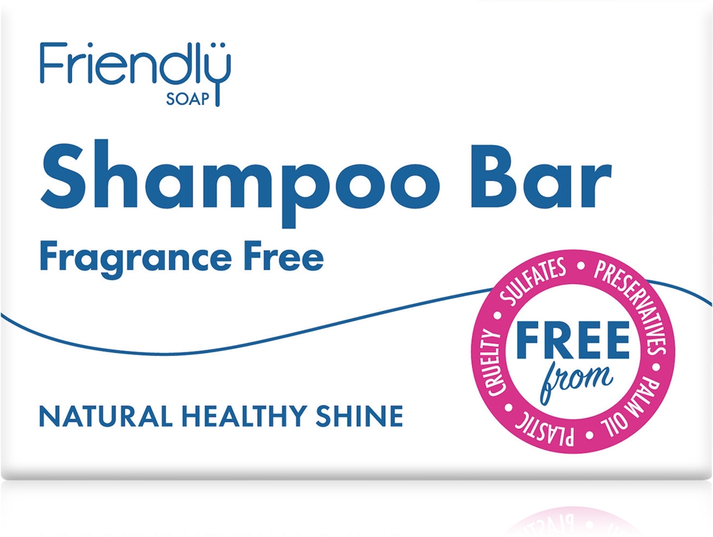 

Натуральный твердый шампунь без отдушек, натуральное мыло для волос Friendly Soap, 95 гр
