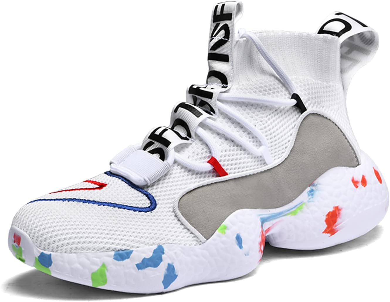 

MDPCX кроссовки Высокие мужские носки Кроссовки для бега Легкие дышащие повседневные женские спортивные кроссовки Модные спортивные кроссовки Для скалолазания, белый